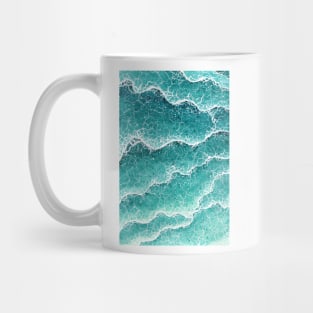 Wave pattern painting Mug